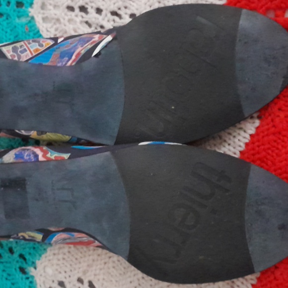 Thierry Rabotin Multicolor Patterned Heels - Picture 8 of 8